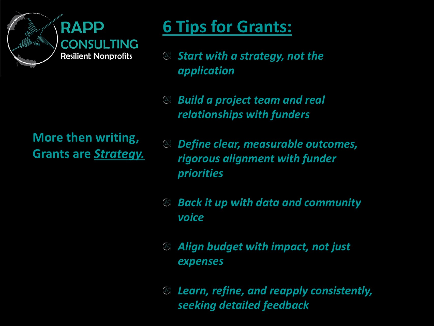 RAPP Consulting grant strategy tips from Instagram branding